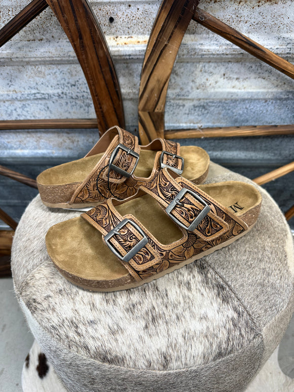 Myra Footo Tooled Sandals