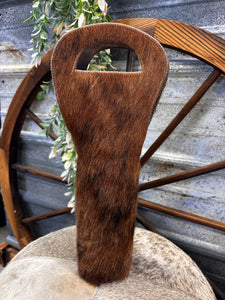 Cowhide Wine Holder