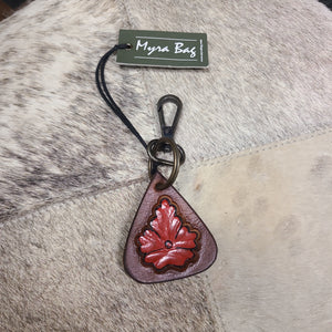 Myra Leather engraved Keychain