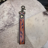 Leather with Concho Keychain