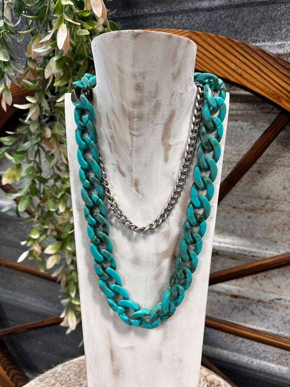 Turquoise Chain Necklace