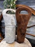 Cowhide Wine Holder