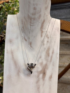 Fox Head Necklace with Bling