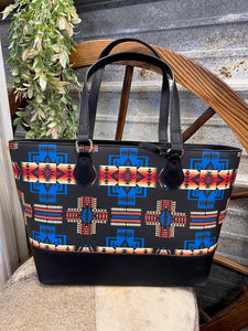 Black Aztec Large Purse