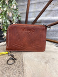 Wrangler White Aztec Keychain Wallet