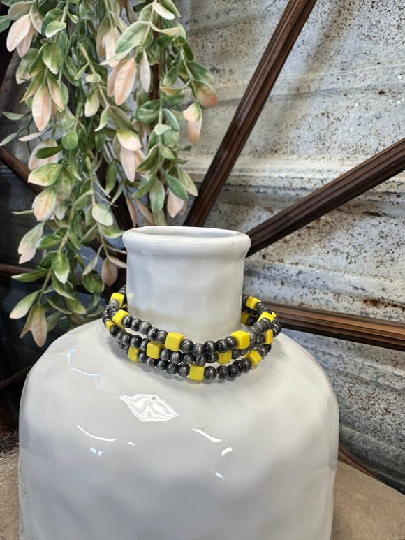 Yellow Bracelet Stack