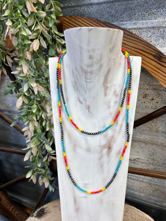 Multi Color Layer Necklace