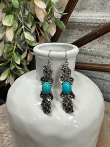 Turquoise Cactus Earring