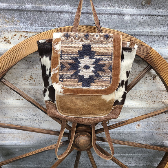 Myra Oriana Leather & Hairon Bag
