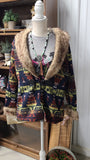 Cheyenne Aztec Navy & Fur Jacket