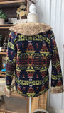 Cheyenne Aztec Navy & Fur Jacket