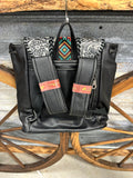 Montana West Black Tooled Aztec Backpack