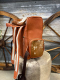 Cowhide Tooled Leather Backpack