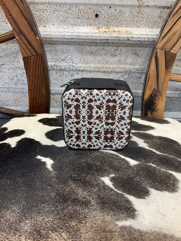 Mini Jewelry Box - Brown Cow