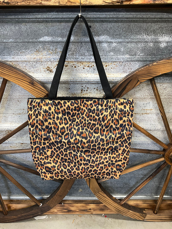 Leopard Canvas Tote