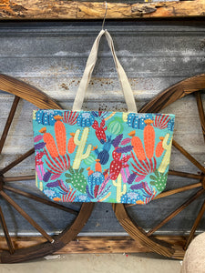 Cactus Canvas Tote