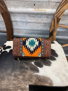 Trinity Ranch Tooled Aztec Wallet