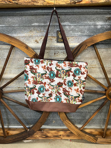 Skull Zip Tote